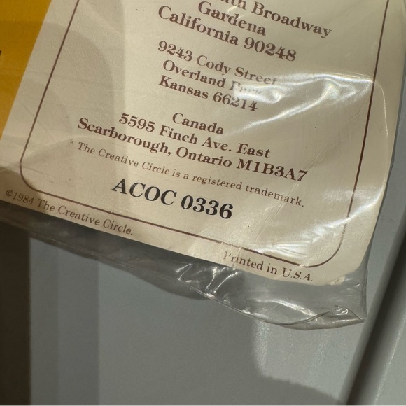 New NOS 1984 The Creative Circle Embroidery Kit # 0336 Jacobean Sampler unopened - Picture 4 of 11